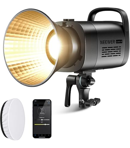 Amazon | COLBOR ビデオライト CL60M スタジオライト 65W 5600K CRI97+
